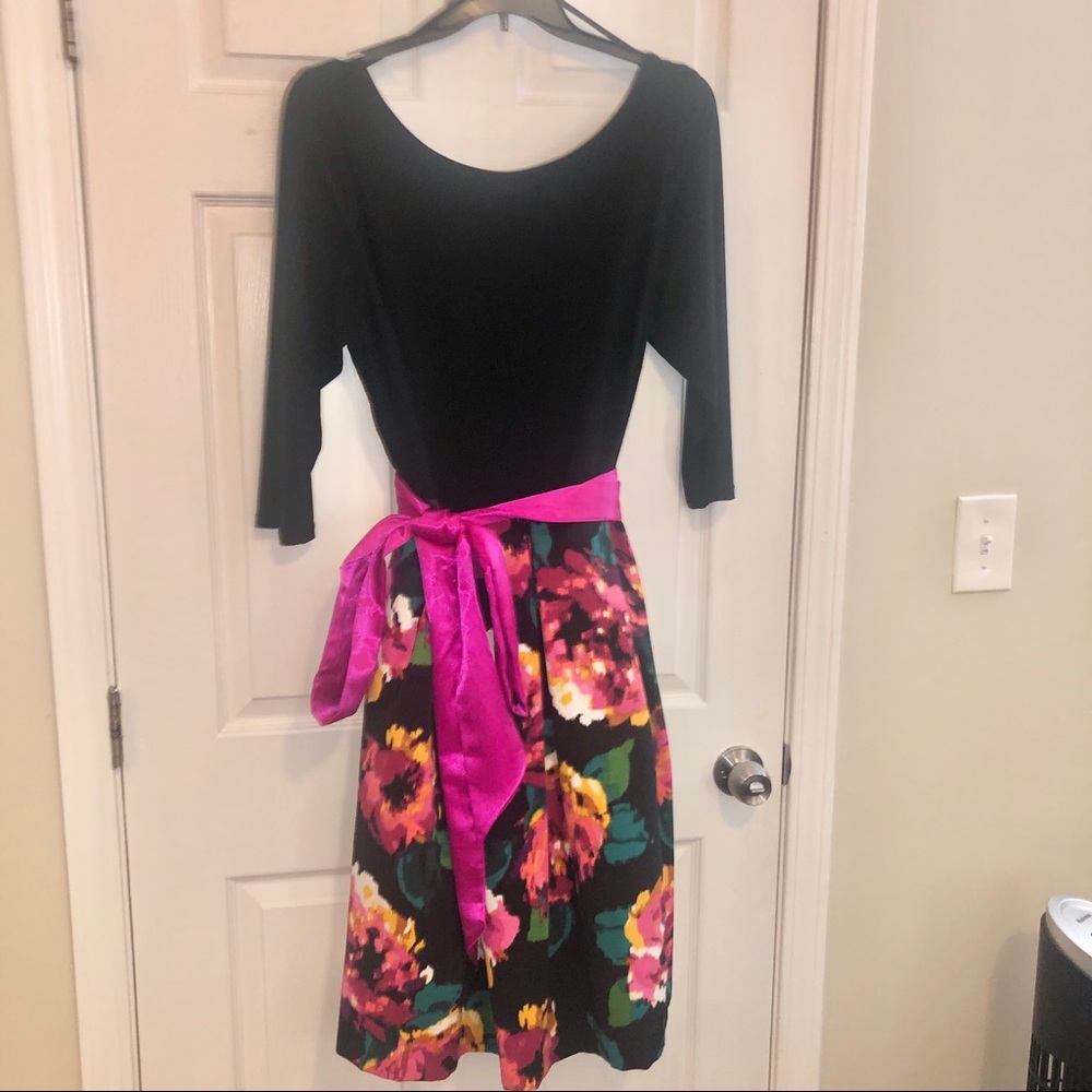 Plus size 16w Eliza J Fit&Flare 3/4 sleeve dress.